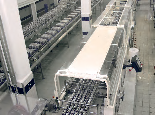 Línea de producción de alimentos sobre piso de gres técnico CIPA